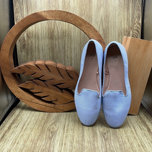H&M Seersucker Ballet Flats - 8 (US) 39 (EU) - Picture 2 of 8